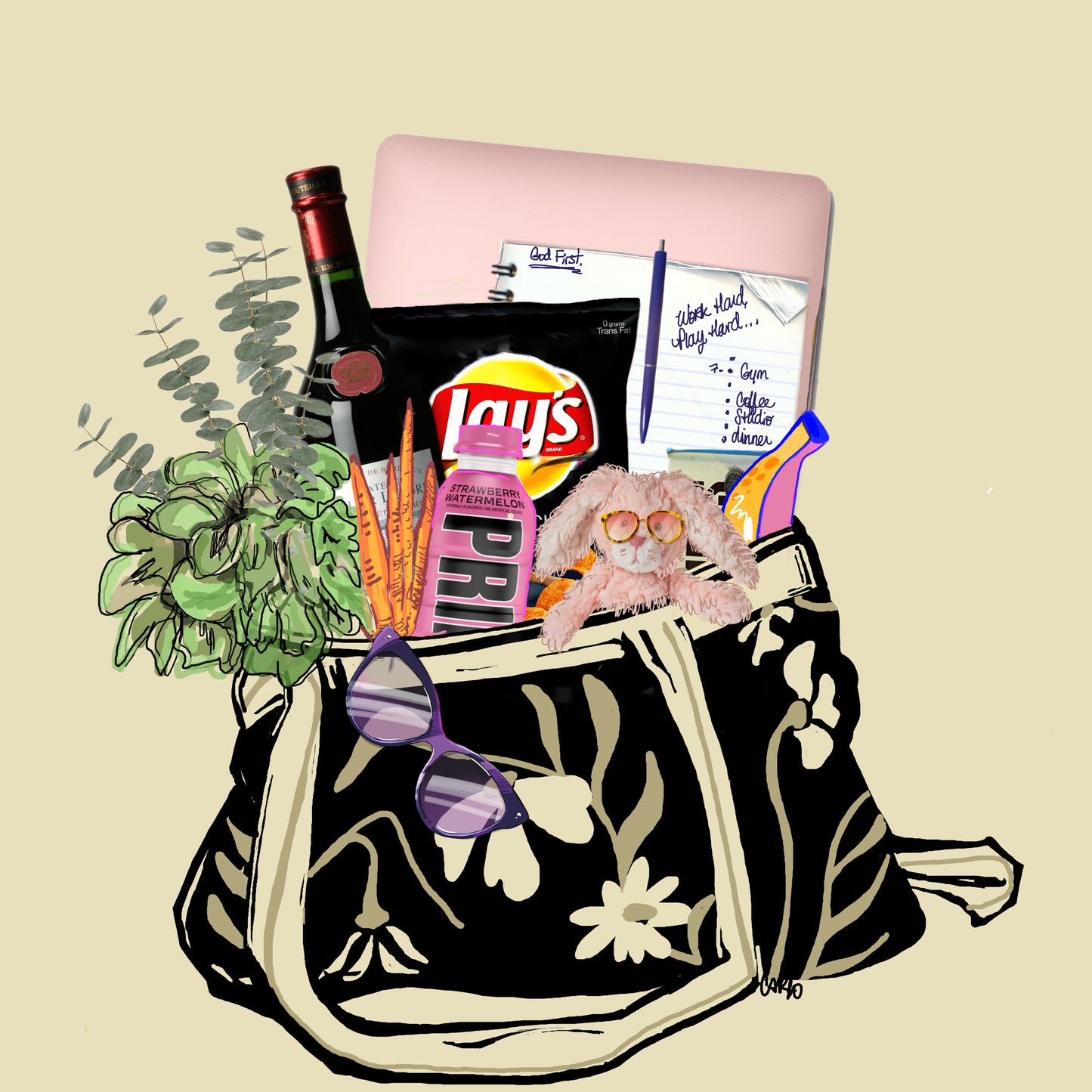 Mon Sac-Notes & Wine